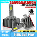 D1S D3S LED CANBUS 3600000LM Super Bright Car Lights 6000K 1:1 Xenon D2S D4S D1R D3R D2R D