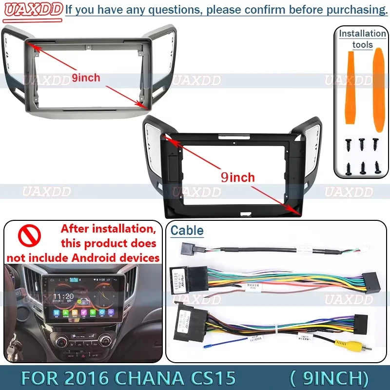 FOR 2016 CHANA CS15 9 10INCH Radio Android Stereo Frame Panel Fascia Dashboard Audio Multi