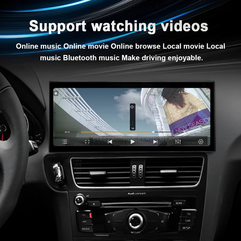 Car Radio Head Unit Carplay Auto Multimedia Monitors Right Hand Drvie For Audi A4 A5 2009-