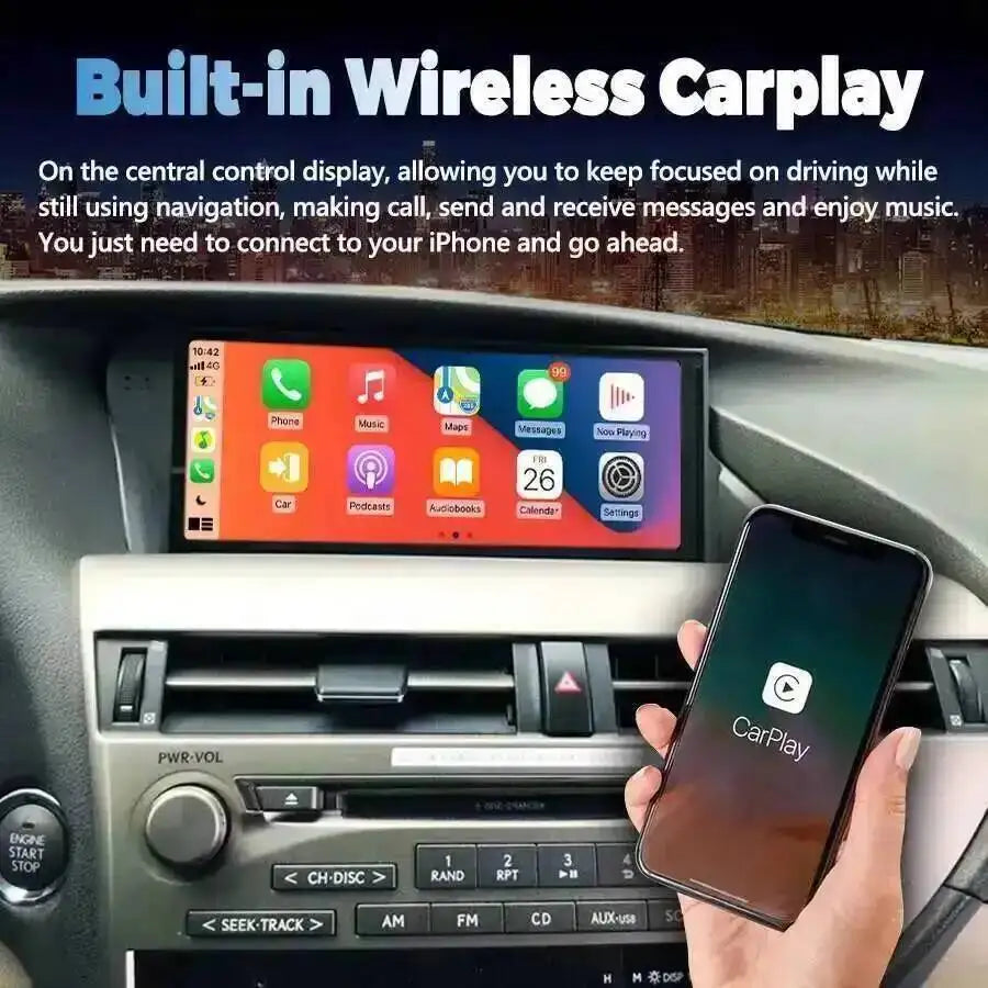 For LEXUS RX RX270 RX350 2009-2015 Multimedia Video Player Android Touch Screen Car Radio