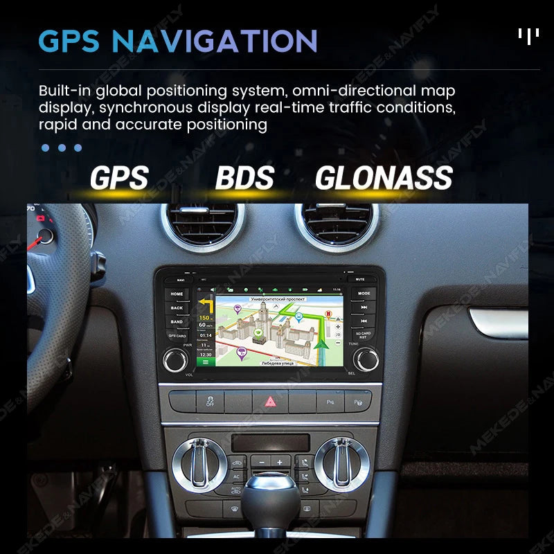 7" Android Auto Screen Car Radio for Audi A3 8P 2003-2012 S3 RS3 Wireless Carplay Audio Mu | AUTOKITSHOP