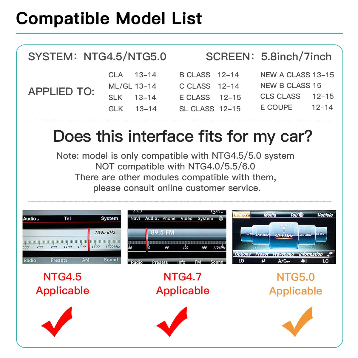 Wireless CarPlay for Mercedes Benz CLS W218 2011-2015 NTG4.5/4.7 Con Android Auto Mirror L | AUTOKITSHOP