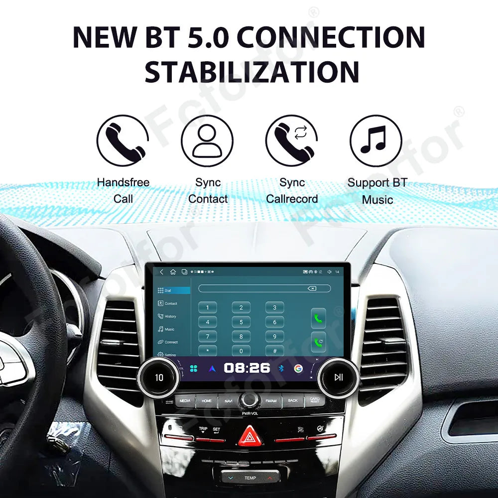 11.5 Inch Android 15 HD Touch Wireless CarPlay Android Auto GPS Multimedia Player For Ssan
