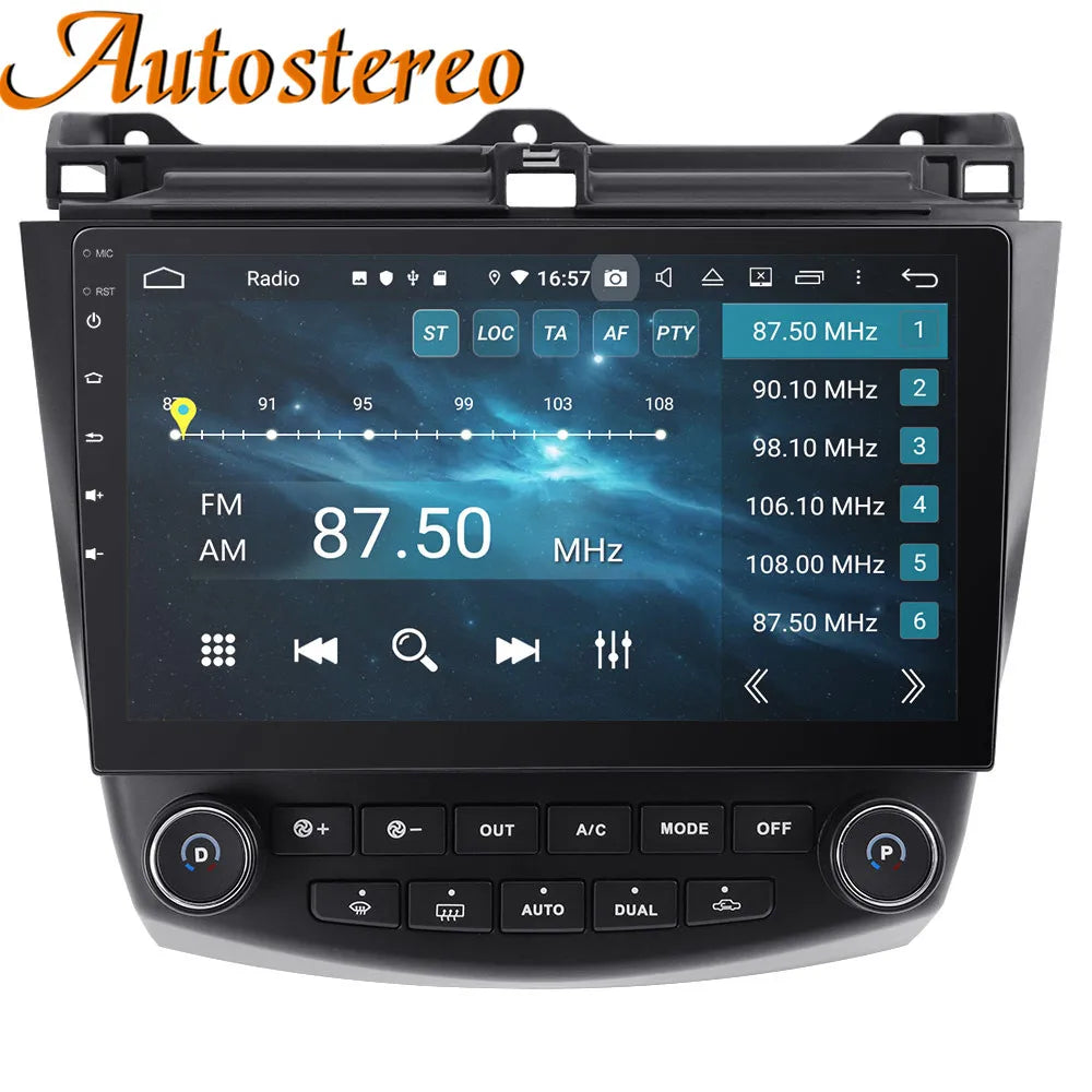 Android 14 Carplay For Honda Accord 7 2003-2007 Car Radio Auto GPS Navigation Multimedia P