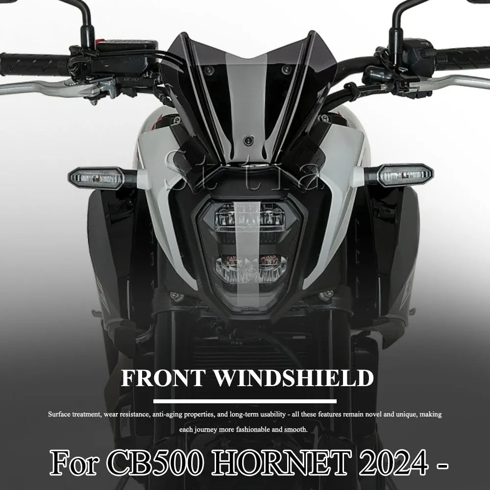 Acrylic Front Windscreen Windshield New Motorcycle For HONDA CB 500 CB500 Hornet 2024 2025 Acces - Automotive LED Light