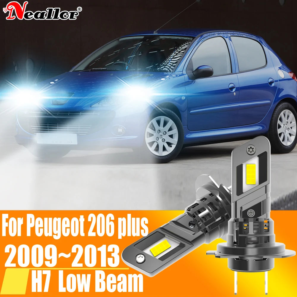 2x H7 Led Headlight Canbus No Error H18 Car Bulb High Power 6000K White Light Diode Lamp 1