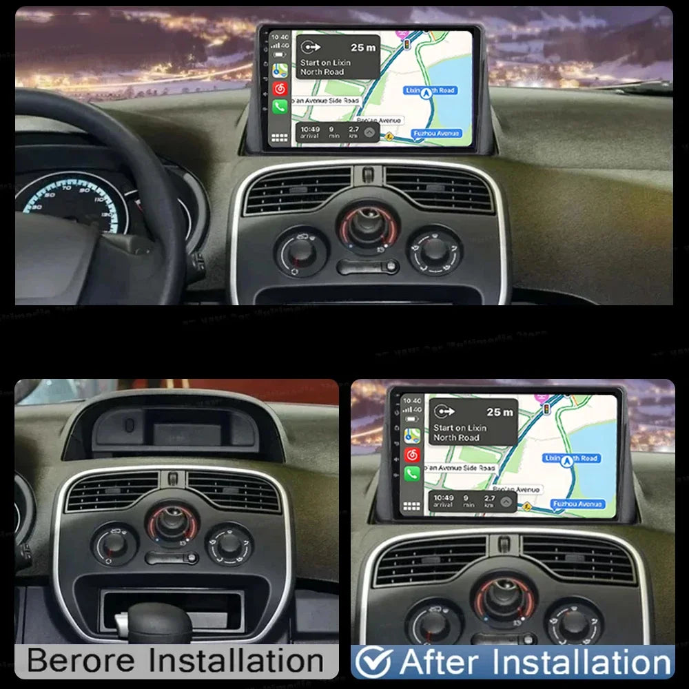 Android 15 For Renault kangoo 2008 - 2018 Car Radio Android Multimedia Video Player GPS Ca