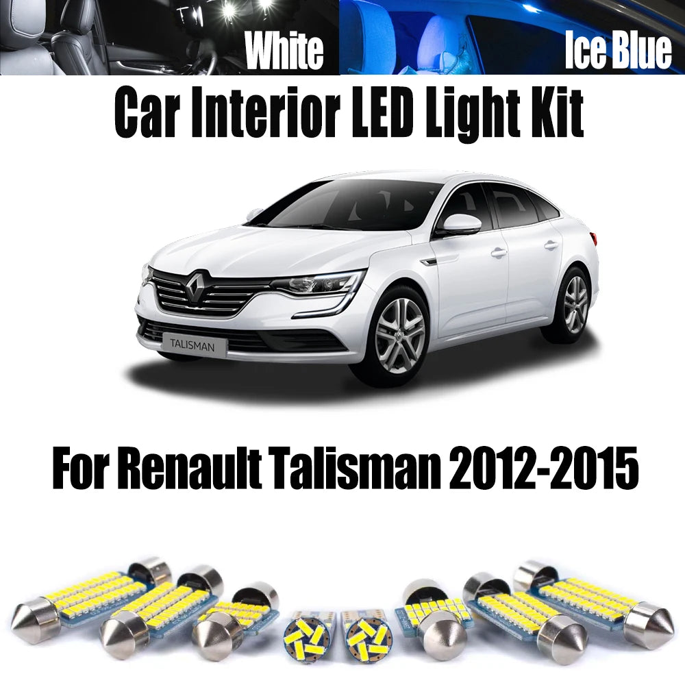 17-Piece LED Interior Light Kit for Renault Talisman - Canbus Error-Free Bulbs | AUTOKITSHOP