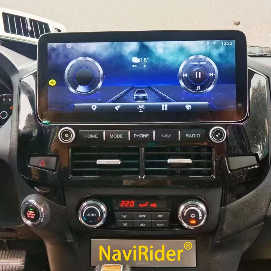 12.3inch DSP Car Radio Android Screen Stereo For Mitsubishi Pajero 4 V73 2012-2016 GPS Nav