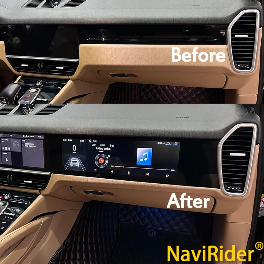 15" Car Co-pilot Screen For Porsche Cayenne 2018-2023 Entertainment System Multimedia Play | AUTOKITSHOP