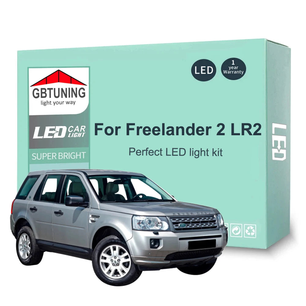 14-Piece LED Interior Light Kit for Land Rover Freelander 2 LR2 - Canbus Error-Free Bulbs | AUTOKITSHOP