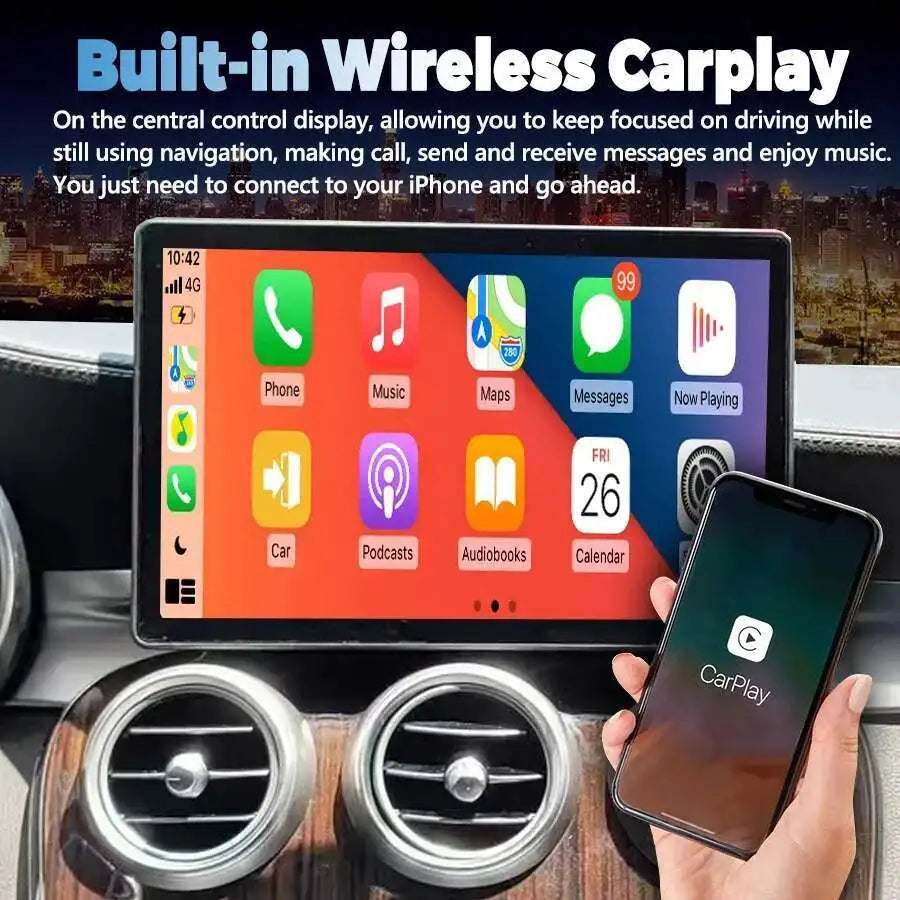 11.5inch Android 14 For Mercedes Benz C Class GLC W205 X253 V-Class V260 2015-2019 CarPlay