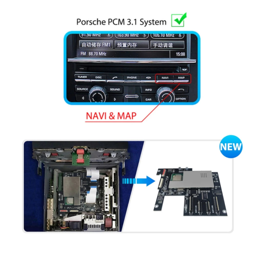 Wireless Carplay Android auto Module For Porsche PCM3.1 Panamera Cayenne Cayman Macan Boxs | AUTOKITSHOP