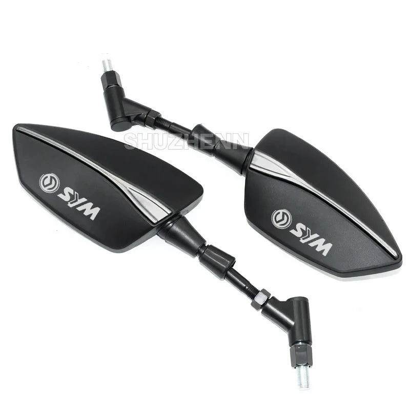 Aluminum Motorcycle Handlebar Rear View Mirrors Anti-glare Mirror for SYM CRUISYM 125 200 250 30 - Automotive LED Light