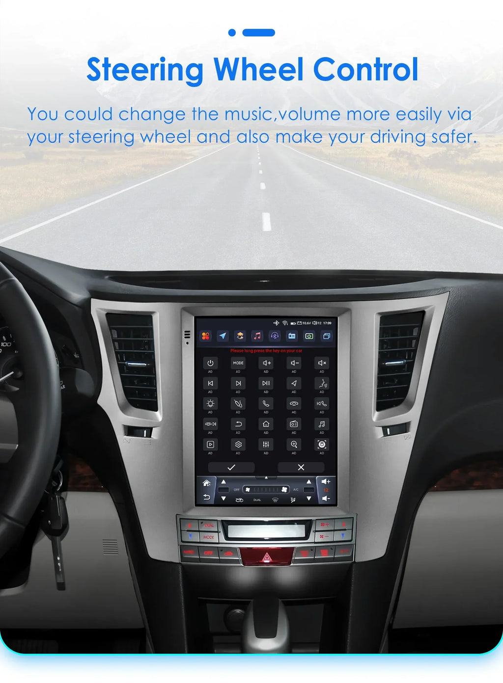 9.7"Android 13 Car radio DSP Carplay for Subaru Outback Impreza Legacy 2009-2014 Multimedi