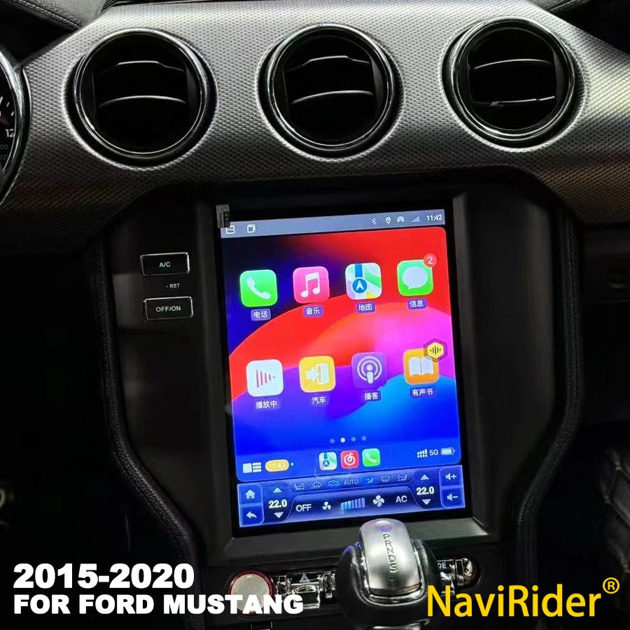 Android 15 Car Radio Touch Screen For Ford Mustang 2015-2020 Multimedia Video Player GPS N