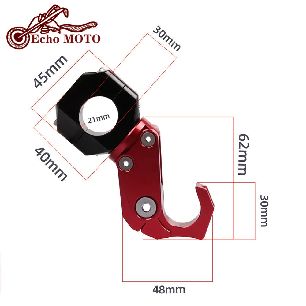 For Honda Forza 350 300 ADV 150 PCX150 Vario Universal Motorcycle Hooks CNC Aluminum Strength Co - Automotive LED Light