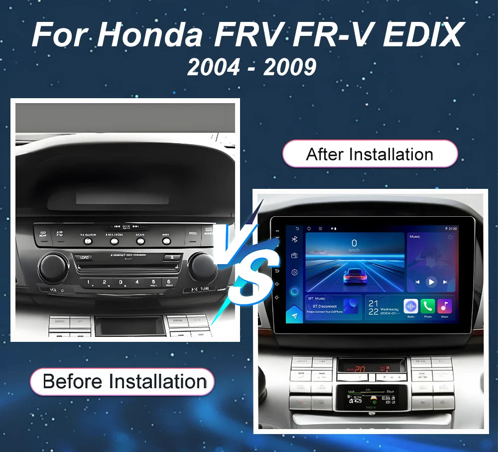 Android Car DVD For Honda FRV FR-V EDIX 2004 2005 2006 2007 2008 2009 Auto Radio Multimidi