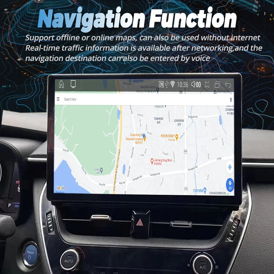 13.3 Inch Android 14 Qled Screen For Toyota Corolla 2019 2021 2022 2020 2023 Car Radio Car