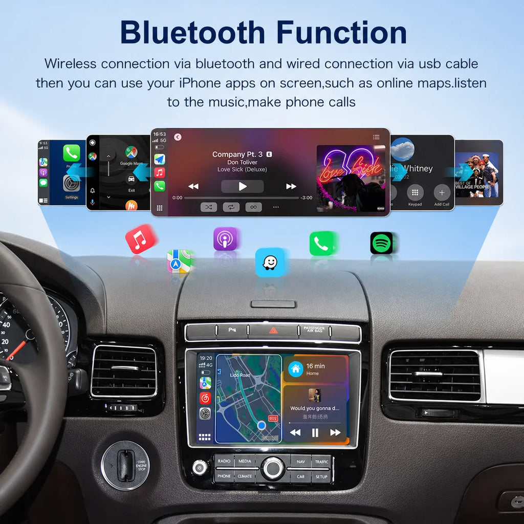 Wireless Carplay For VW Volkswagen Touareg RNS850 2010-2018 with Voice Control Mirrorlink  | AUTOKITSHOP
