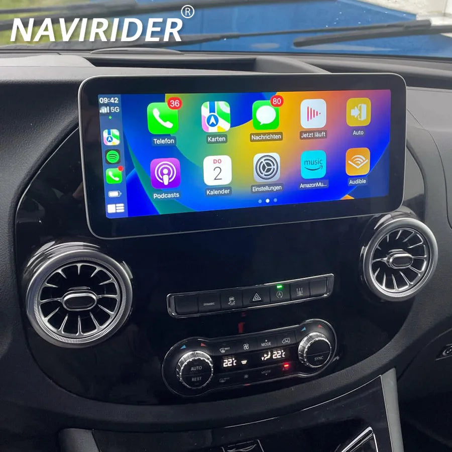 12.3inch Navigation Head Unit For Mercedes Benz Vito 116 W447 2014-2022 Android Auto Radio