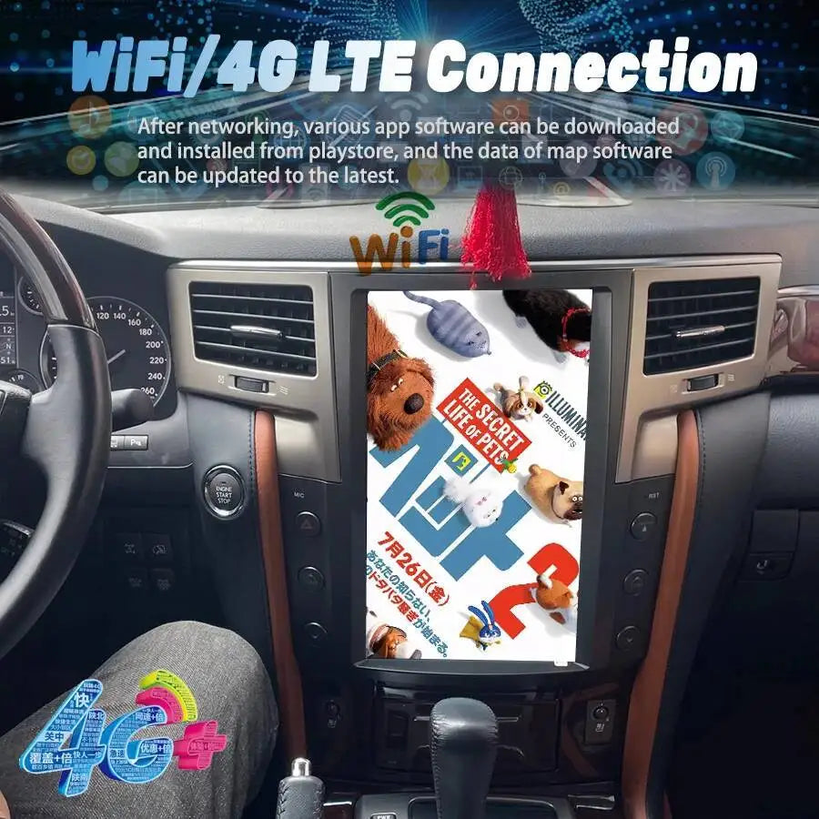 13.6Inch Android Car Radio For Lexus LX570 LX 570 2007-2015 Vertical screen Stereo CarPlay | AUTOKITSHOP