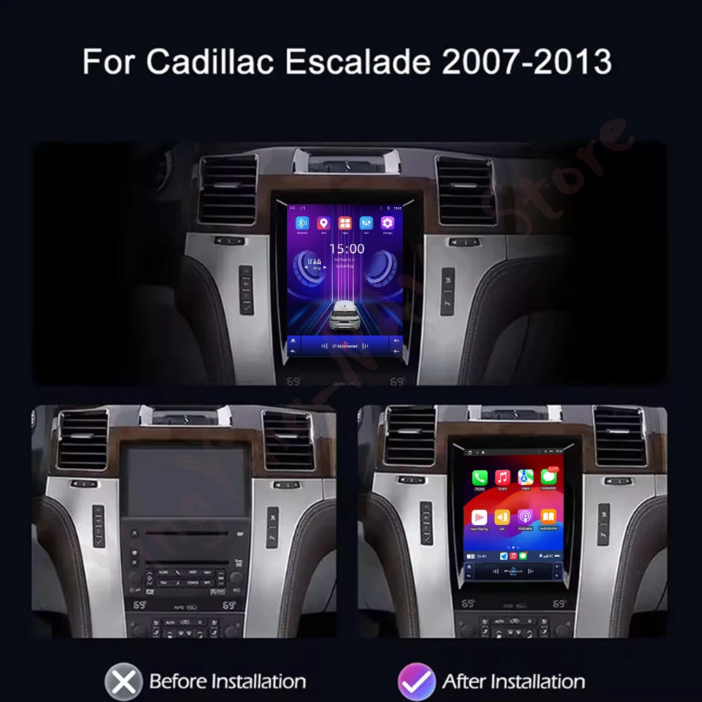 Wireless Carplay Car Multimedia Player for Cadillac Escalade 2007-2013 Android 16 Cooling