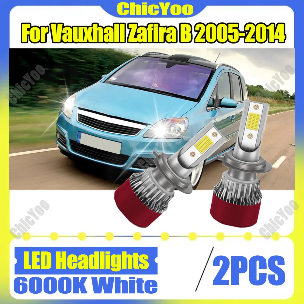 30000LM H7 LED Headlight 6000K White 150W Plug and Play For Vauxhall Zafira B 2005 2006 20