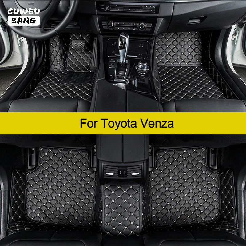 CUWEUSANG Custom Car Floor Mats For Toyota Venza Harrier Auto Carpets Foot Coche Accessori | AUTOKITSHOP