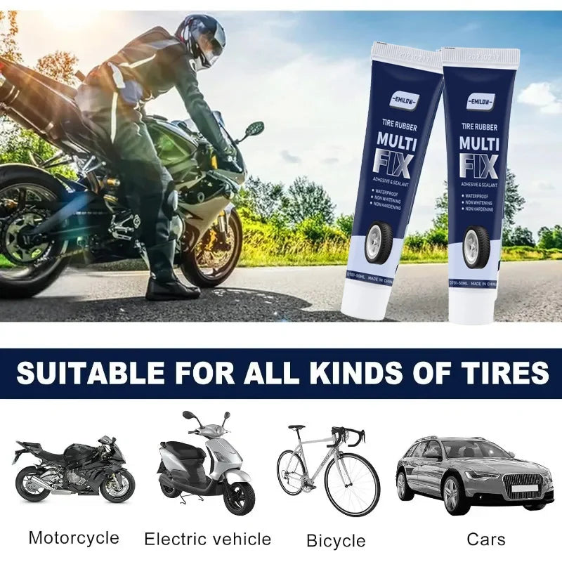 Universal Car Tire Repair Gel Tire Repair Gel Rubber Adhesive Not Corrosive Tire Scratches Crack - Automotive LED Light