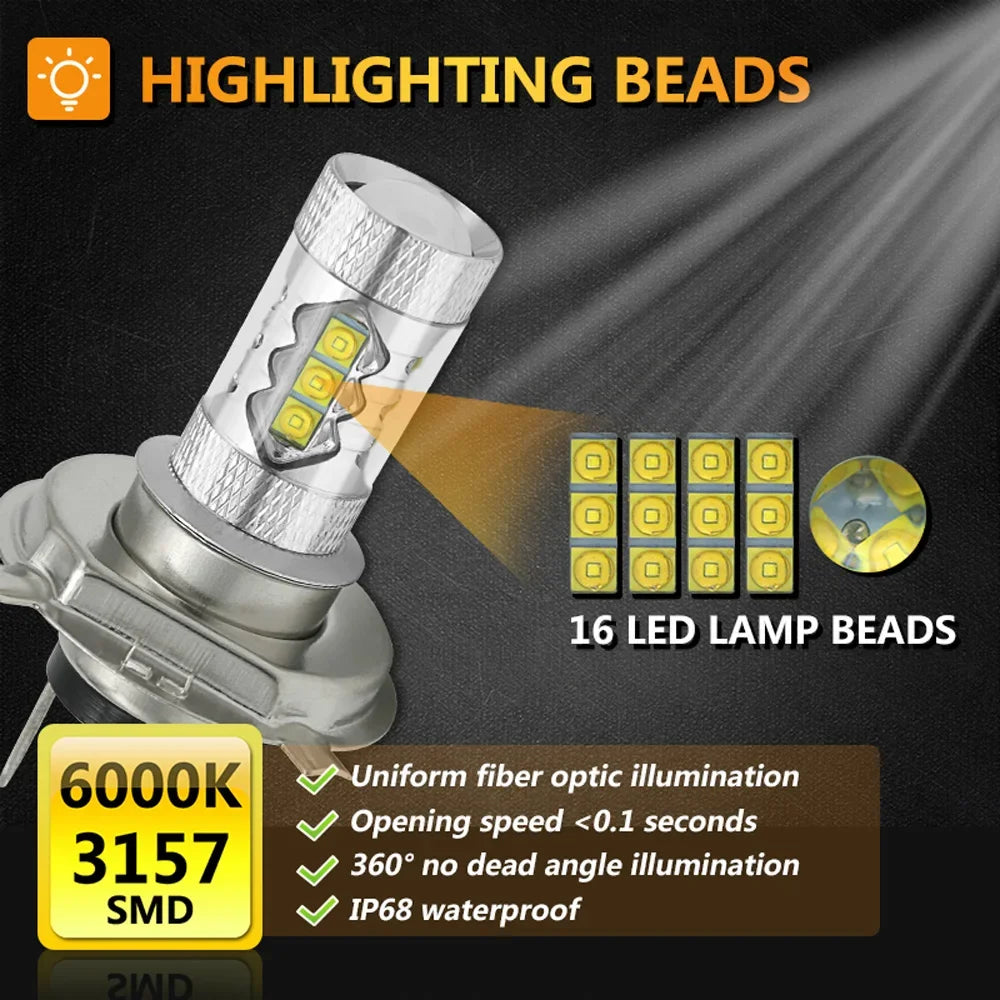 White Colors H11 H8 9006 HB4 H4 881 H27 High Quality 3030 LED Auto Fog Lamp Car Anti Fog L
