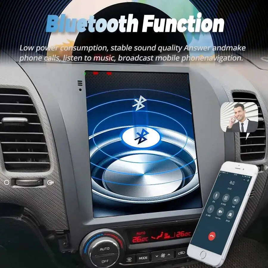 9.7INCH DSP Car Navi Stereo Vertical Screen Android 15 In Dash For KIA K3 Cerato Forte 201