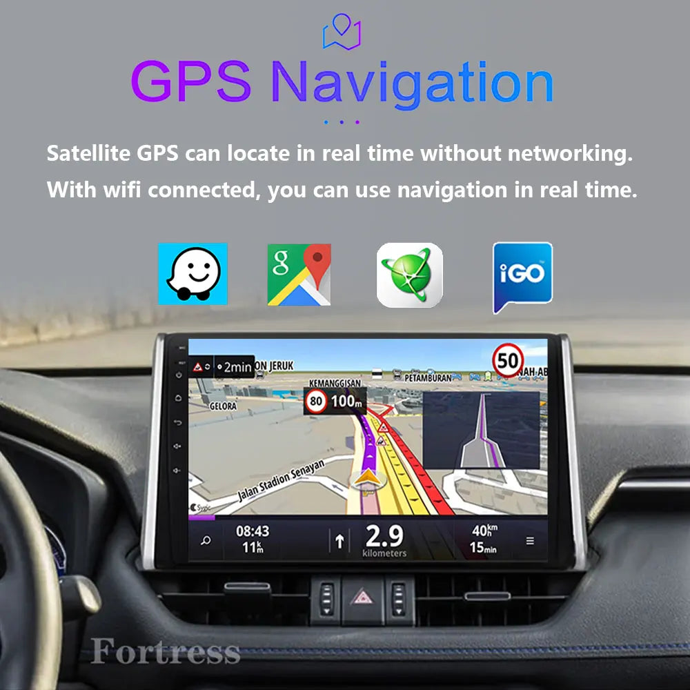 Android 16 Carplay Auto 2K Screen Car Radio Multimedia Player For Toyota RAV4 XA50 2018 -