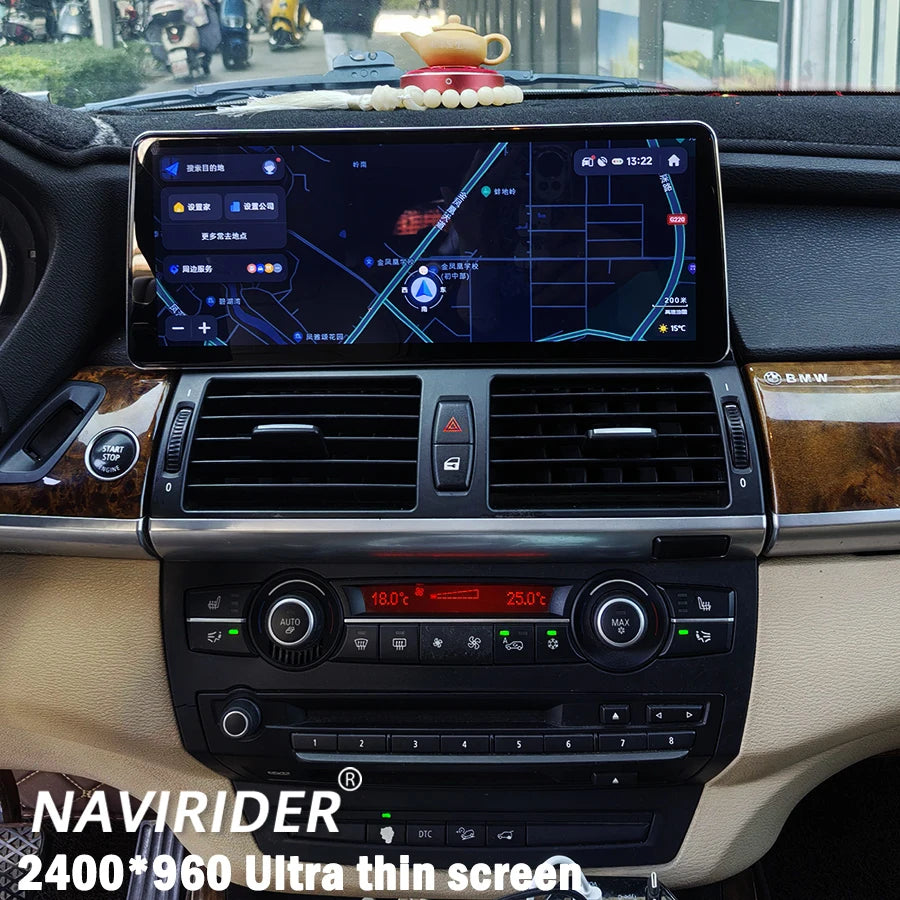 2400*960 Car Video For Bmw X5 E70 X6 E71 2007-2012 Player Display Android GPS 4G WIFI Mult