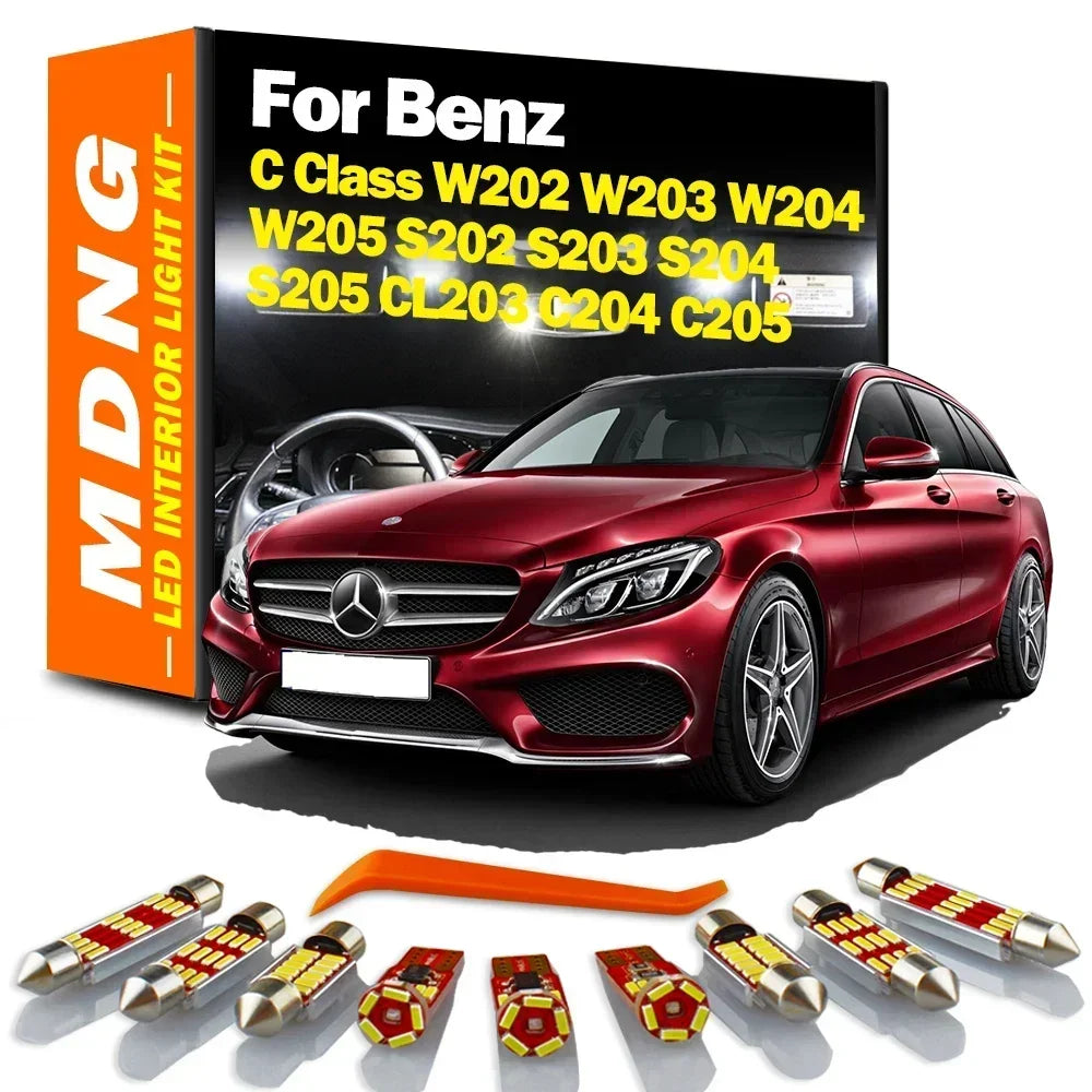 LED Interior Light Kit for Mercedes Benz C Class W202 W203 W204 W205 S202 S203 S204 S205 CL203 C204 C205 Accessories ...