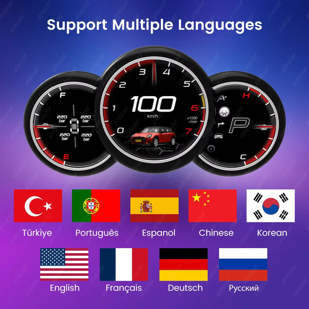 Car LCD Digital Cluster For BMW Mini Cooper 2014 to 2023 LCD Screen GPS Virtual Cockpit Sp