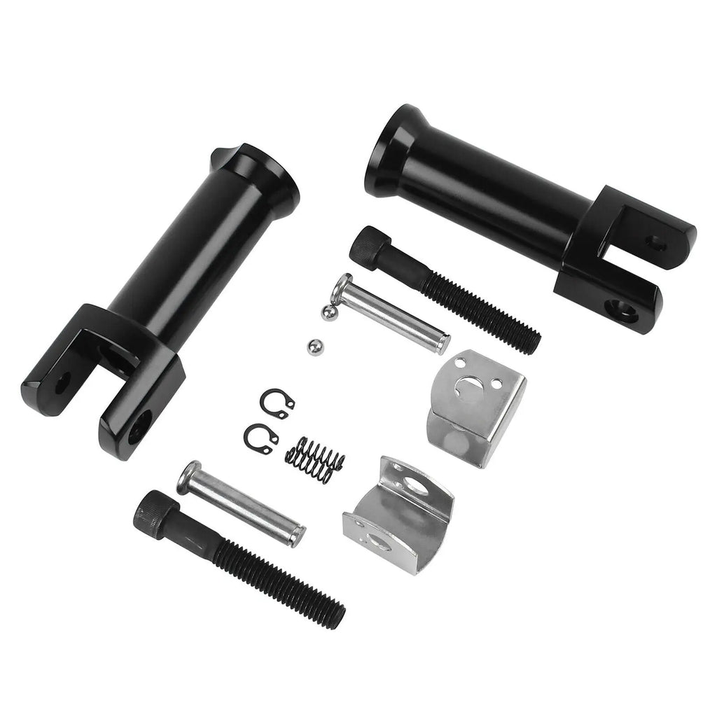Footpeg Supports Passenger Foot Pegs Mounting Brackets For Harley Softail Fat Boy Street Bob Bre - Automotive LED Light
