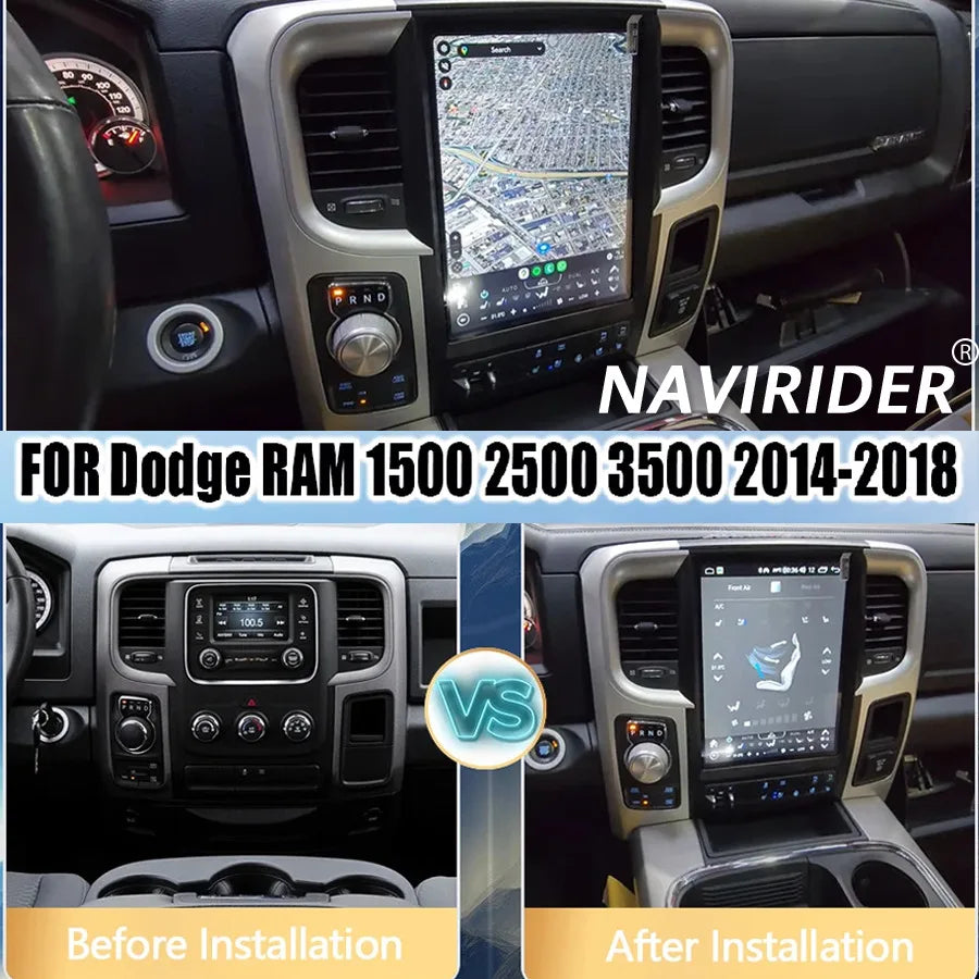 256GB Android 15 Car Radio For Dodge RAM 1500 2500 3500 2014-2018 Multimedia Video Player  | AUTOKITSHOP