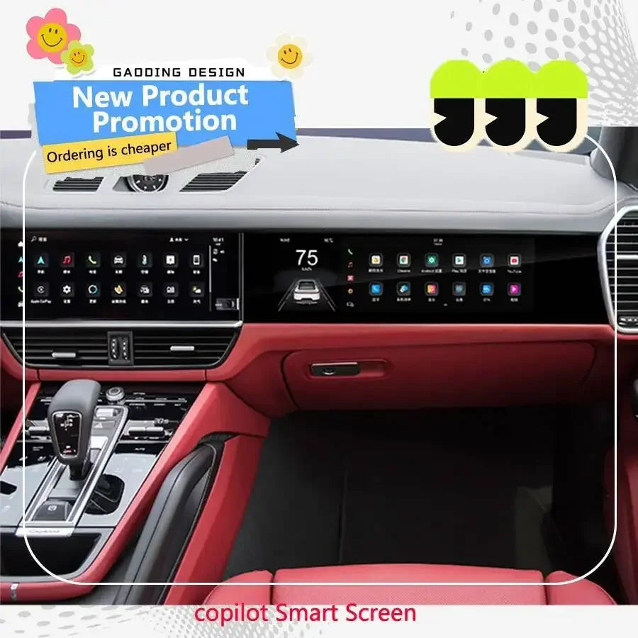 Upgraded For Porsche Cayenne 2018-2023 Car Copilot Carplay Android Screen GPS Navigation M | AUTOKITSHOP