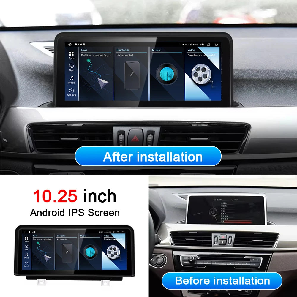10.25inch Android For BMW X1 F48 2016 2017 2018 NBT EVO System Car Video Multimedia Player