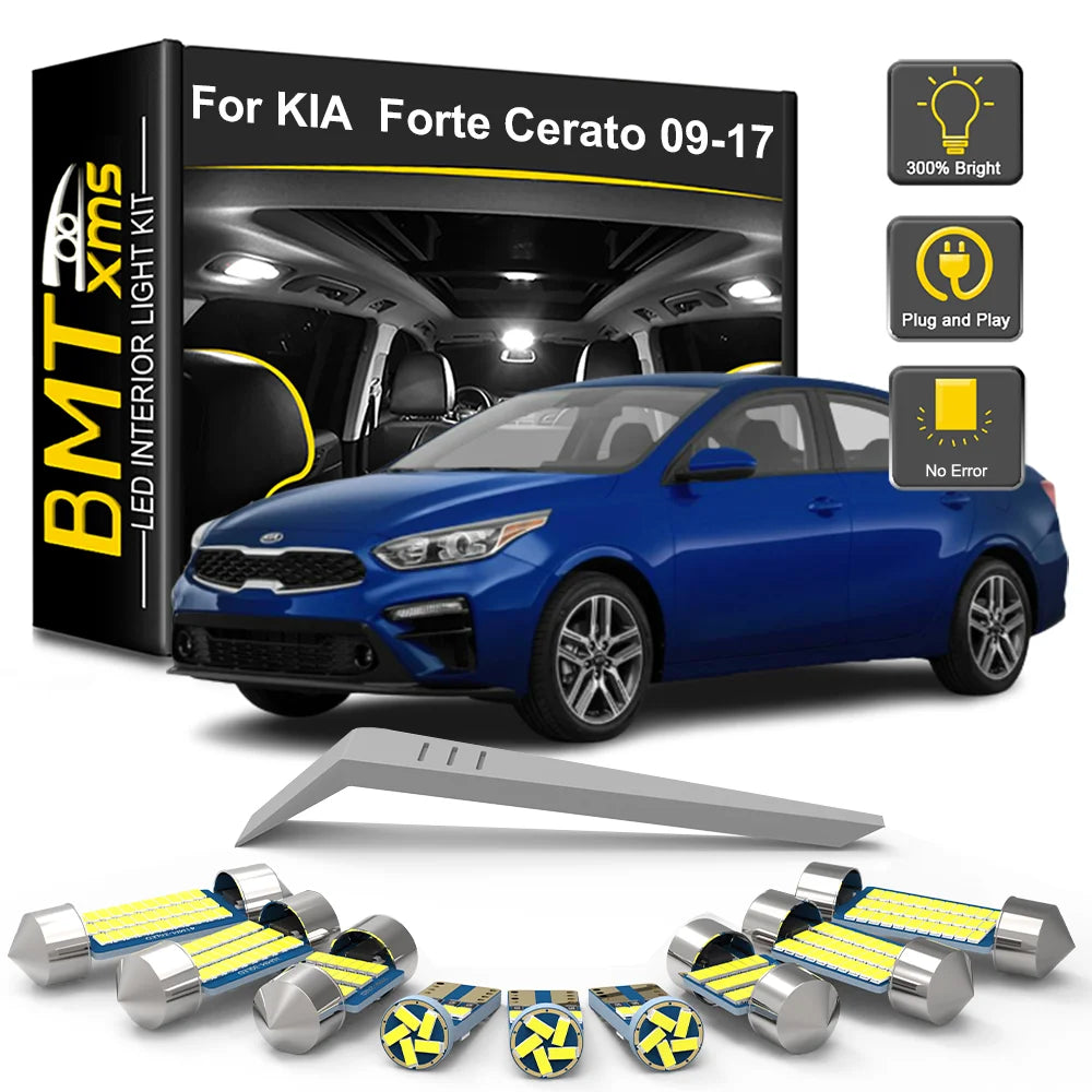 8-Piece LED Interior Light Kit for Kia Forte Cerato - Canbus Error-Free Bulbs | AUTOKITSHOP