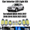 LED Interior Light Kit for Infiniti QX50 2013- 2021 - Canbus Dome Map Door Trunk Bulbs | AUTOKITSHOP