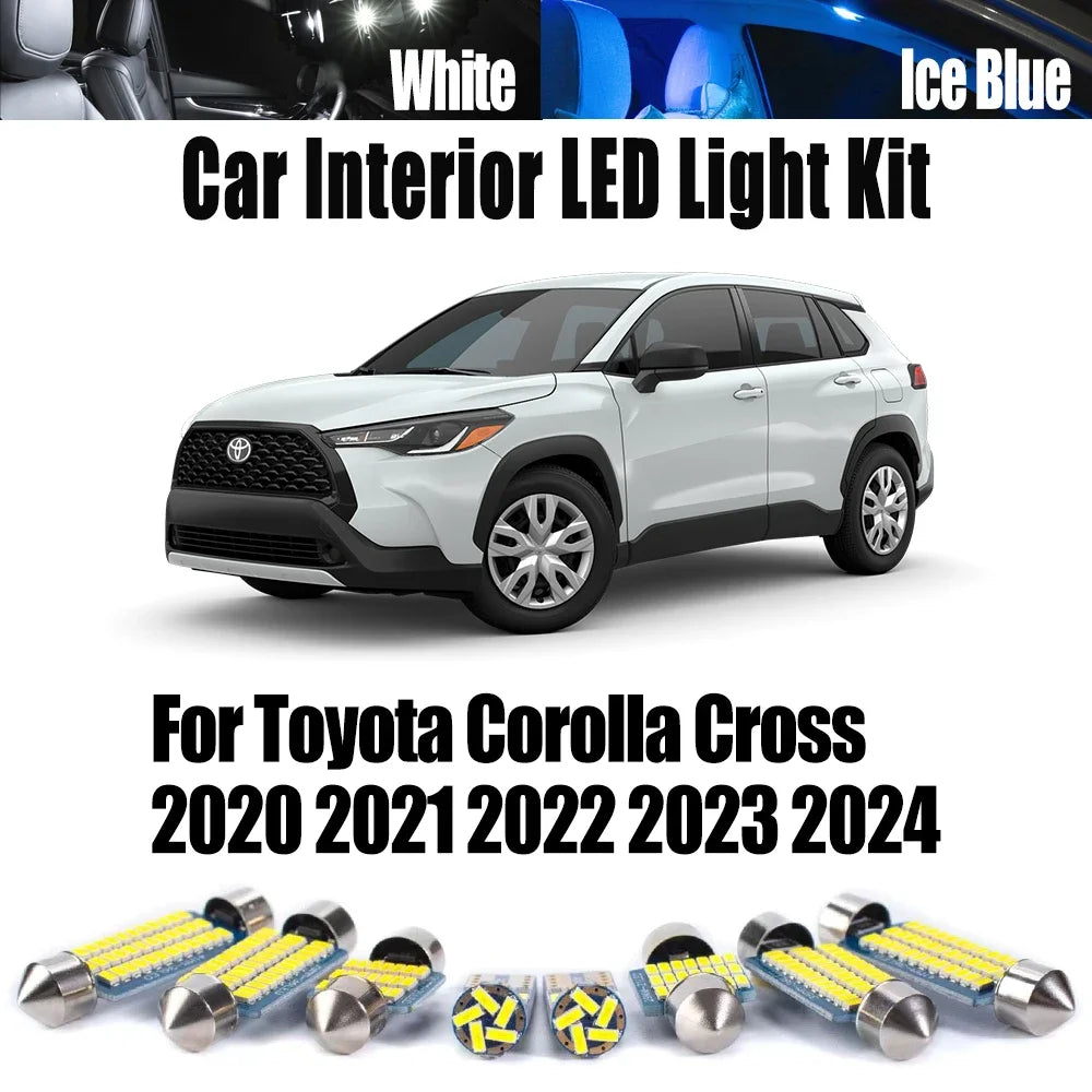 11-Piece LED Interior Light Kit for Toyota Corolla Cross - Canbus Error-Free Bulbs | AUTOKITSHOP