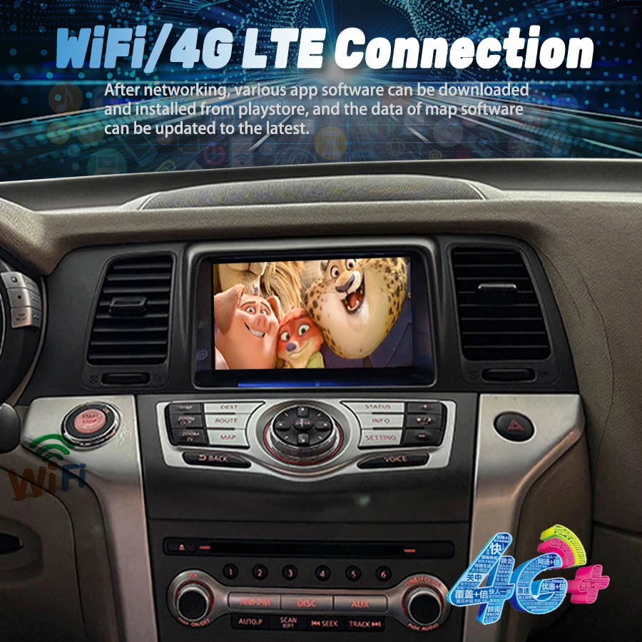 9inch For Nissan Loulan 201-2015 Android Auto CarPlay GPS Navigation Stereo Car Radio Mult