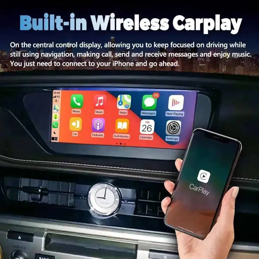 Carplay DSP 10.25inch Car Radio For Lexus ES350 ES400 ES250 ES300h 2013-2017 Android 14 Bl