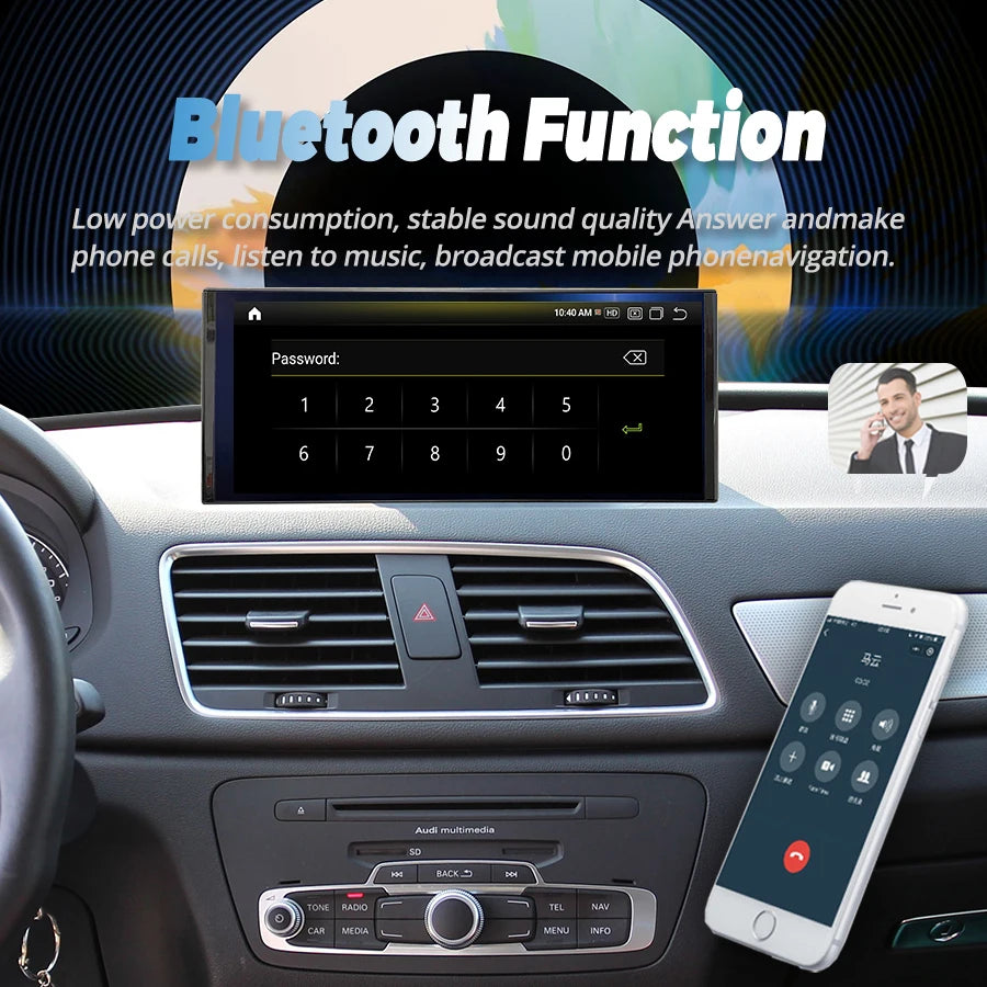 10.25Inch Android 13 Touch Screen For Audi Q3 2013-2018 Car Accessories Auto CarPlay Monit | AUTOKITSHOP