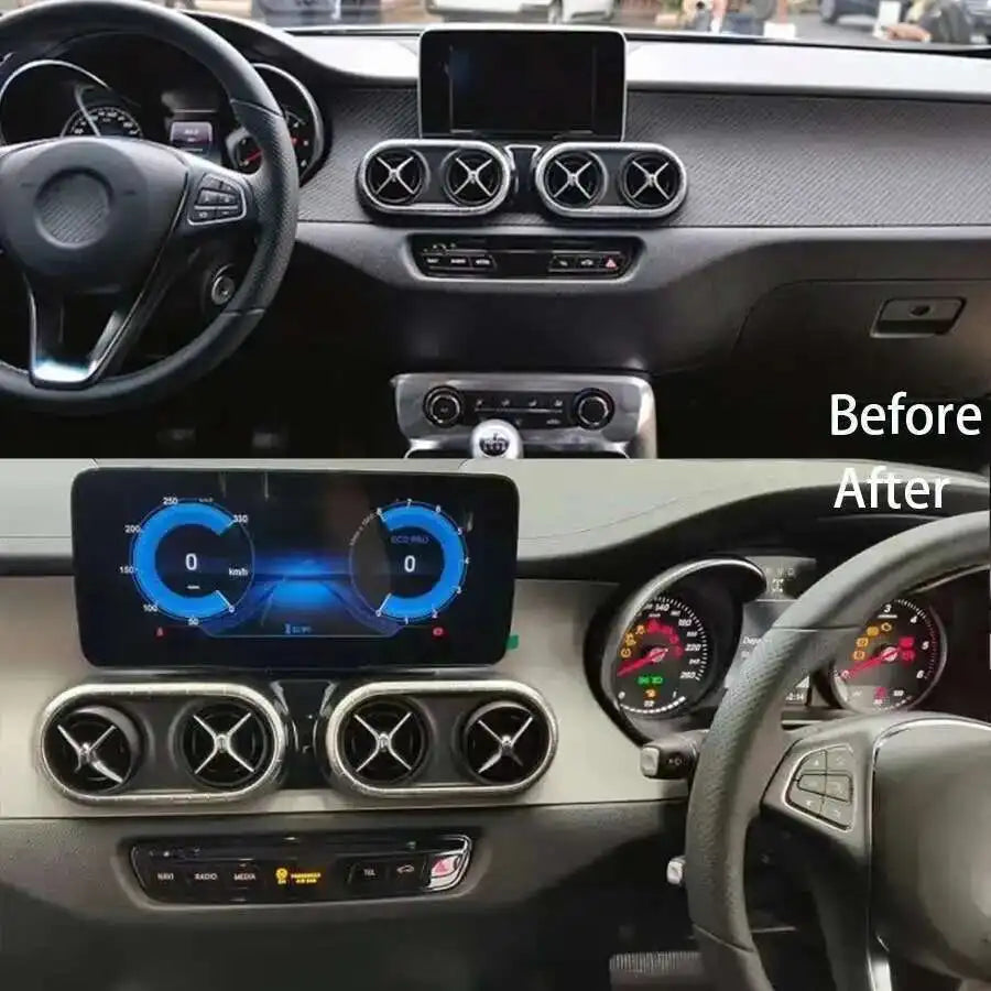 Car Radio For Benz X-Class X250 X350d W470 X200 X220d 2017-2020 GPS Android 14 2400x960 Ca | AUTOKITSHOP