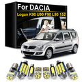 LED Interior Light Kit for Dacia Logan K90 MCV U90 F90 L90 L52 2007- 2014 - Canbus Dome Map Door Trunk Bulbs | AUTOKI...