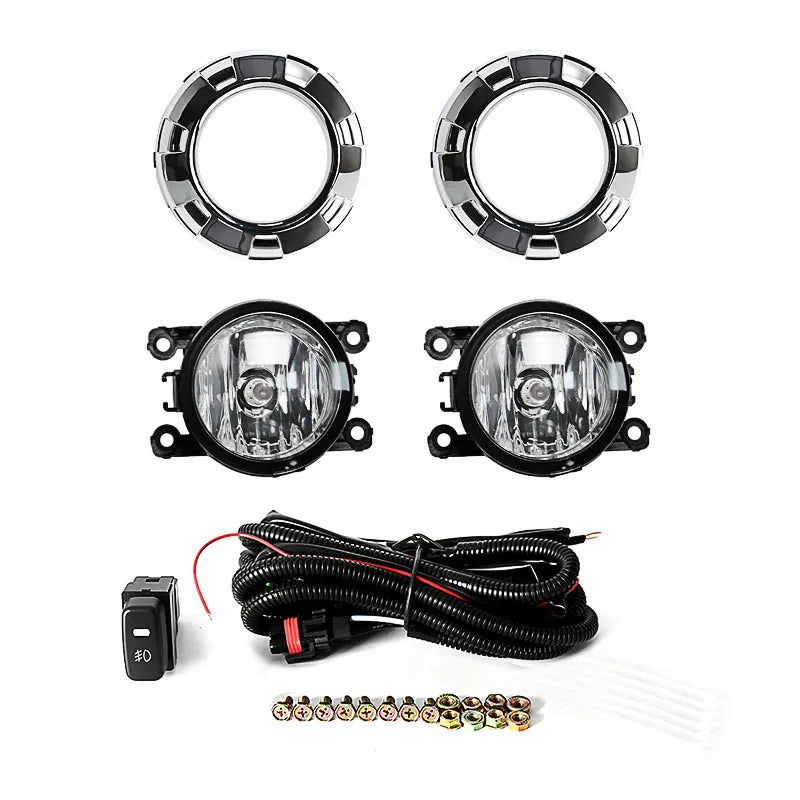 Car Fog Lights For Mitsubishi Pajero 3 2007 2008 2009 2010 V73 V97 Front Bumper Chrome Pai | AUTOKITSHOP