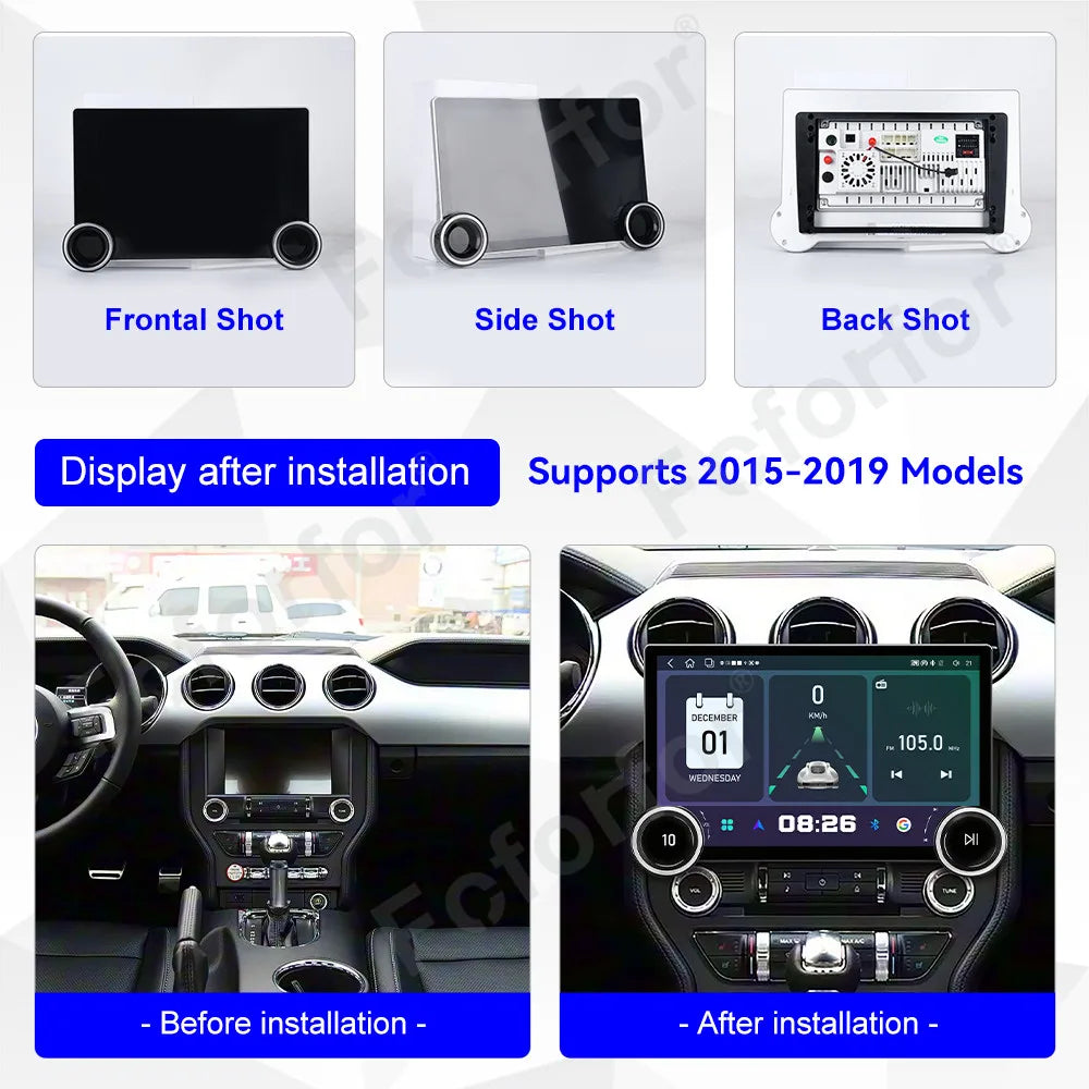 Premium Smart HD Large Touch Screen Android 15 11.5 Inch Wireless CarPlay GPS Navi Multime
